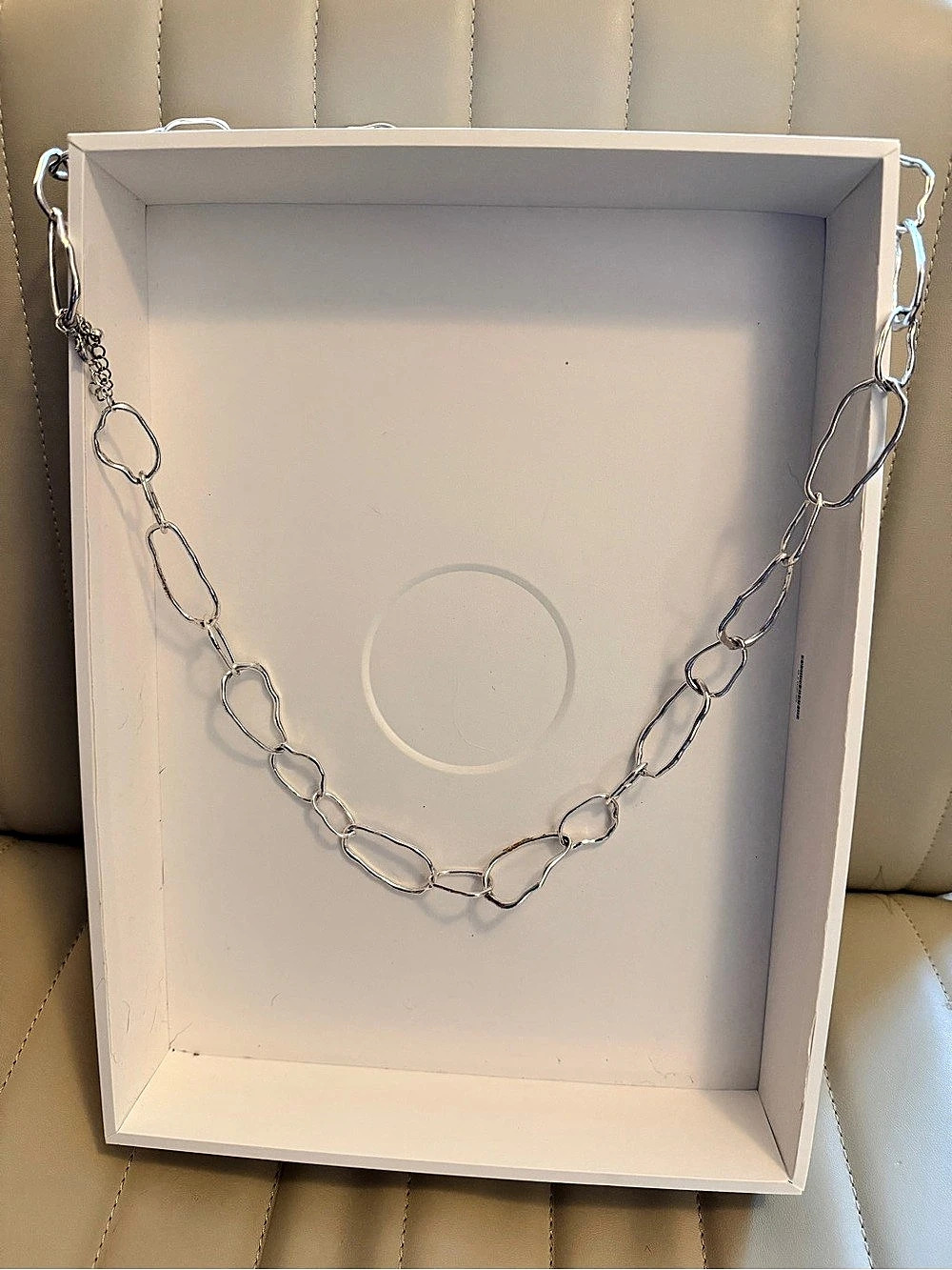 J. Crew Silver-Tone Link Necklace Like New